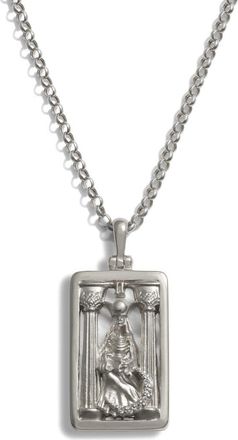 Awe Inspired The High Priestess Tarot Pendant Necklace in Sterling Silver at Nordstrom
