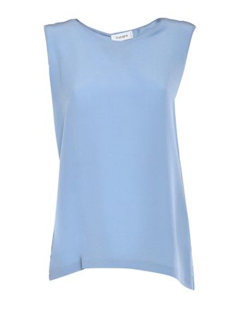 Kangra Cashmere Canotta In Cashmere Kangra In Crepe Di Seta