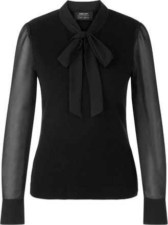 Marc Cain Zwarte Trui ZC 41.38 M30 - Dames - Blouses - Zwart - M - Overhemden