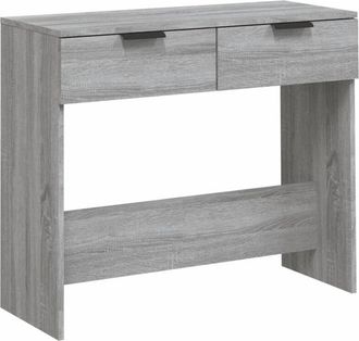 vidaXL Mesa consola madera contrachapada gris Sonoma 90x36x75 cm vidaXL