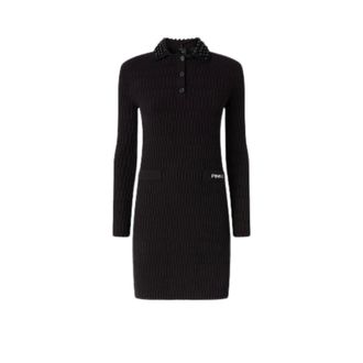 Pinko Pinko, Dames, Jurken, Zwart, Maat: XS