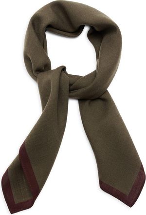 Mango Wool Pocket Square in Medium Green at Nordstrom