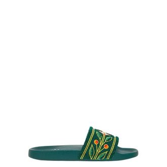 Casablanca Claquette - Dames - Sandalen - Groen - 40 EU - Katoen - Schoenen