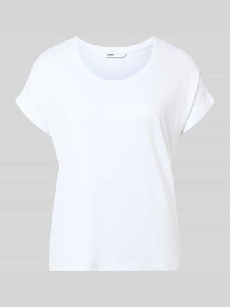 Only Regular Fit T-Shirt aus Viskose-Mix Modell MOSTER in Weiss, Gr&ouml;&szlig;e XL