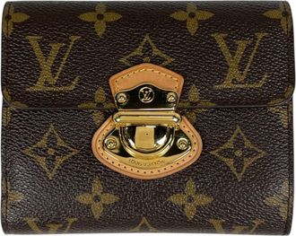 Louis Vuitton Brown Monogram Wallet (Tri-Fold) (Pre-Owned)