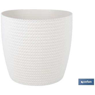 cofan Maceta O Macetero Trenzada Color Beige Pp &Oslash; 359 X 315 Mm 26,5 L Caja 5 Unid
