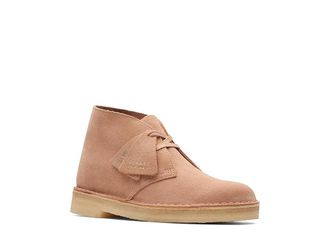 Clarks Desert Boots Womens Lace-up Boots Warm Beige Suede : 6.5 B - Medium, Leather/Suede