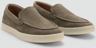 Mango Scarpe pelle crosta di cuoio kaki - Uomo - 39 - MANGO MAN