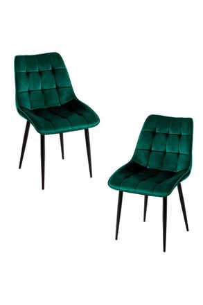 Regalos Miguel Packs Sillas Comedor - Pack 2 Sillas Cade Terciopelo - Verde