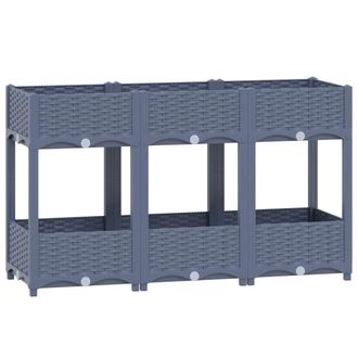 vidaXL Arriate Polipropileno 120x40x71 Cm Vidaxl