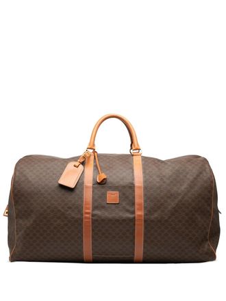 Celine 1998 Macadam Coated Canvas travel bag - Brown