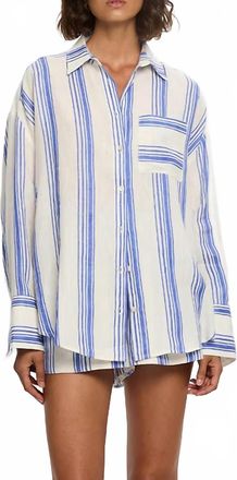 Kivari Isabelle Shirt In Blue Stripe