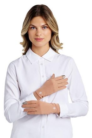 Coolibar Gannett Full Finger UV Sun Gloves, UPF 50+ Sun Protection in Antique Tea at Nordstrom, Size Large