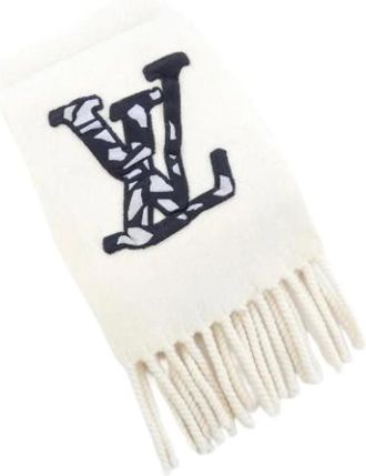 Louis Vuitton Pre-owned Scarves, male, White, Size: ONE SIZE Pre-owned Stole
