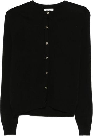 Soft Goat Cardigan met Ronde Hals - Dames - Cashmere truien - Zwart - XL - Kasjmier - Truien & Vesten