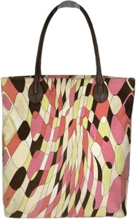 Emilio Pucci Pre-owned Fabric Shoulder Bag - Dames - Vintage Shopper - Veelkleurig - ONE Size - Vintage