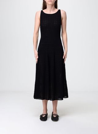 Antonino Valenti Abito midi in maglia plissettata con spalle scoperte