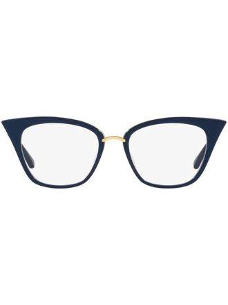 Dita Eyewear Bril met ovaal montuur - Blauw