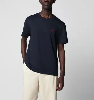 Ami T-shirt Ami De Coeur blu notte
