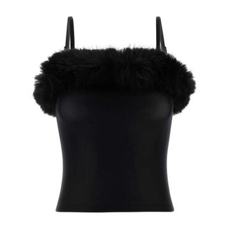 Balenciaga Strap Top - female - Balenciaga - Sleeveless Tops - Black - S - Tops