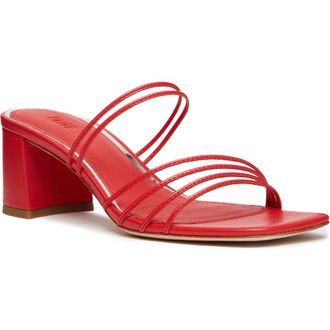 Paige Esme Slide Sandal in Candy Red at Nordstrom, Size 9.5