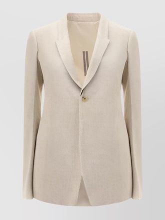 Rick Owens corduroy blazer peak lapels