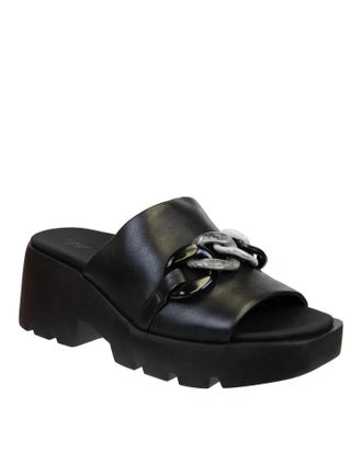 Naked Feet Womens Iso Platform Sandal In Black