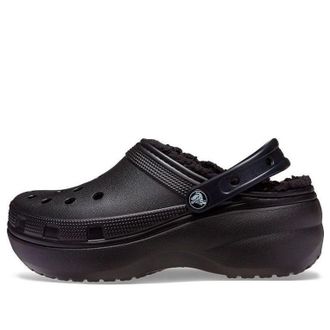 Crocs (WMNS) Crocs Classic Platform Lined Clog Black 207938-001