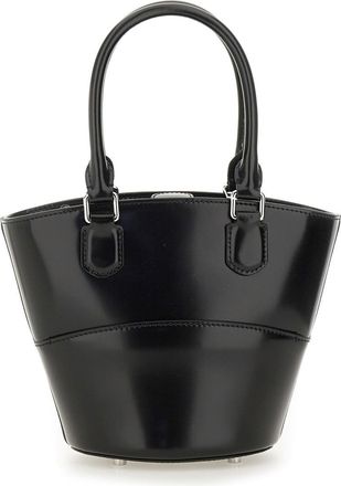 Self Portrait Leather Tote Bag With Charm