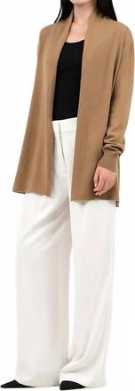 Le Superbe Desert Cardigan In Camel