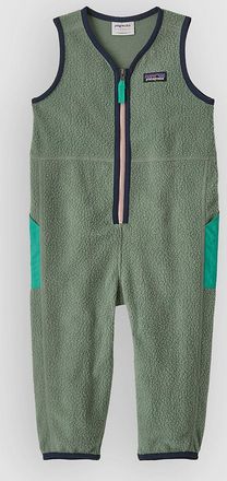 Patagonia Shearling Baby Kids Jumpsuit verde