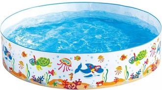 Trade Shop Trade Shop - Piscina Rigida 183x38cm Pvc Bambini Tartaruga Animali Marini Fuoriterra Casa Giardino 017925