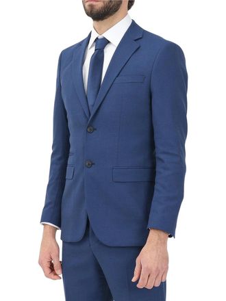 Selected Blue Wool Polyester Viscose Tailored Jacket