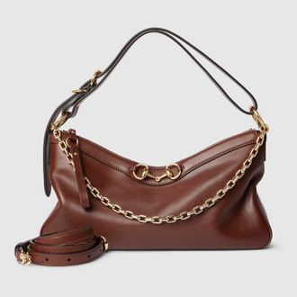 Gucci Starlet Medium Shoulder Bag, Brown, Leather
