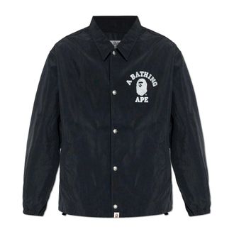 A Bathing Ape Light Jackets, male, Black, Size: M Jacket with logo