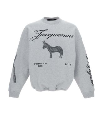 Jacquemus Grey Crew Neck Sweatshirt
