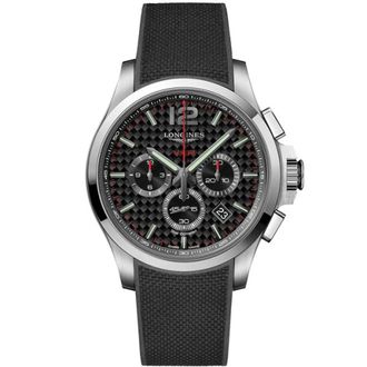 Longines Conquest V.h.p. 44mm Quartz Horloge - Dames - Horloges - Zwart - ONE Size - Accessoires