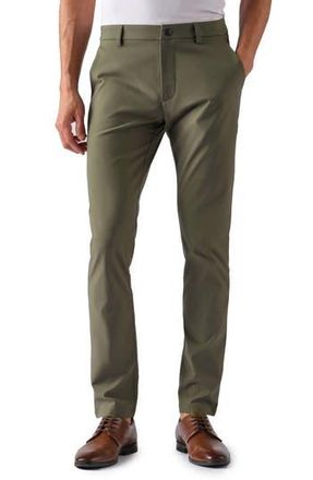 Rhone Gotham Slim Fit Water Repellent Pants in Lichen Green at Nordstrom Rack, Size 36