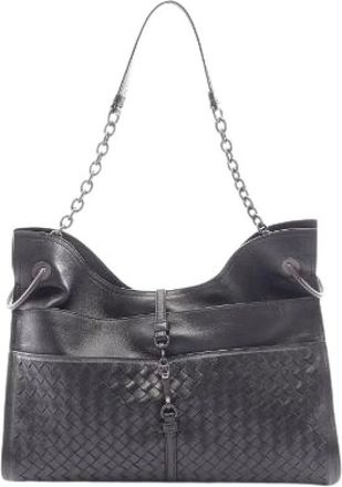 Bottega Veneta Borsa a spalla in pelle Intrecciato Pre-owned - - Pre-owned - Donna - Nero - ONE SIZE