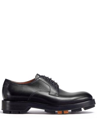 Ermenegildo Zegna Derby schoenen met chunky zool - Zwart