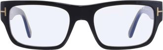 Tom Ford Blue Light Block Rectangular Mens Eyeglasses FT6034-B 001 54