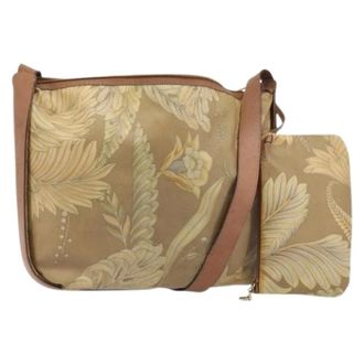 Ferragamo Borsa a spalla Pre-owned in tela - - Pre-owned - Donna - Beige - ONE SIZE