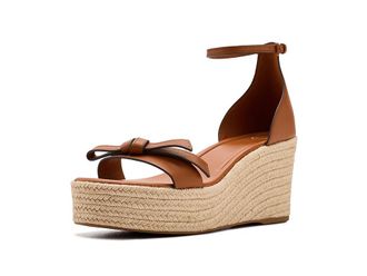 Kate Spade New York Loop Espadrille Wedge Sandals Womens Wedge Shoes Saddle : 7.5 M, Leather