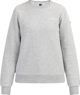 Dreimaster Dreimaster Sweatshirt Dames licht grijs melange