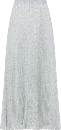 Ermanno Scervino floral-pattern pleated midi skirt - women - Silk - 38 - White