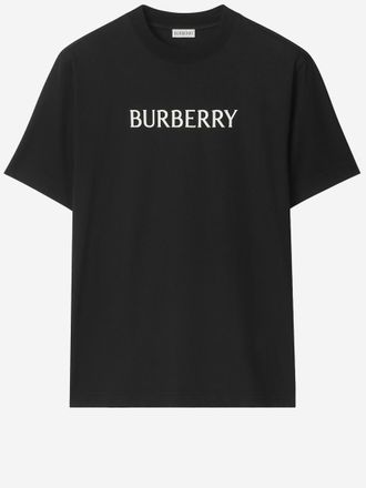 Burberry Black Crewneck Logo T-Shirt