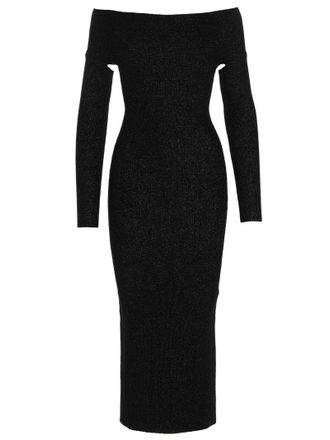 Khaite Gray Virgin Wool Midi Womens Skirt