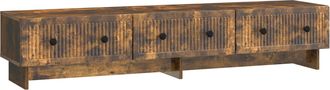 vidaXL Mueble De Tv 147 X 34,5 X 30 Cm Roble Ahumado Vidaxl