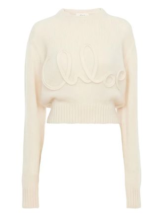 Chloé Maglione crop - Bianco