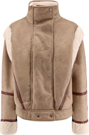 HUGO BOSS Winter Jackets, female, Brown, M, Boss Jackets
